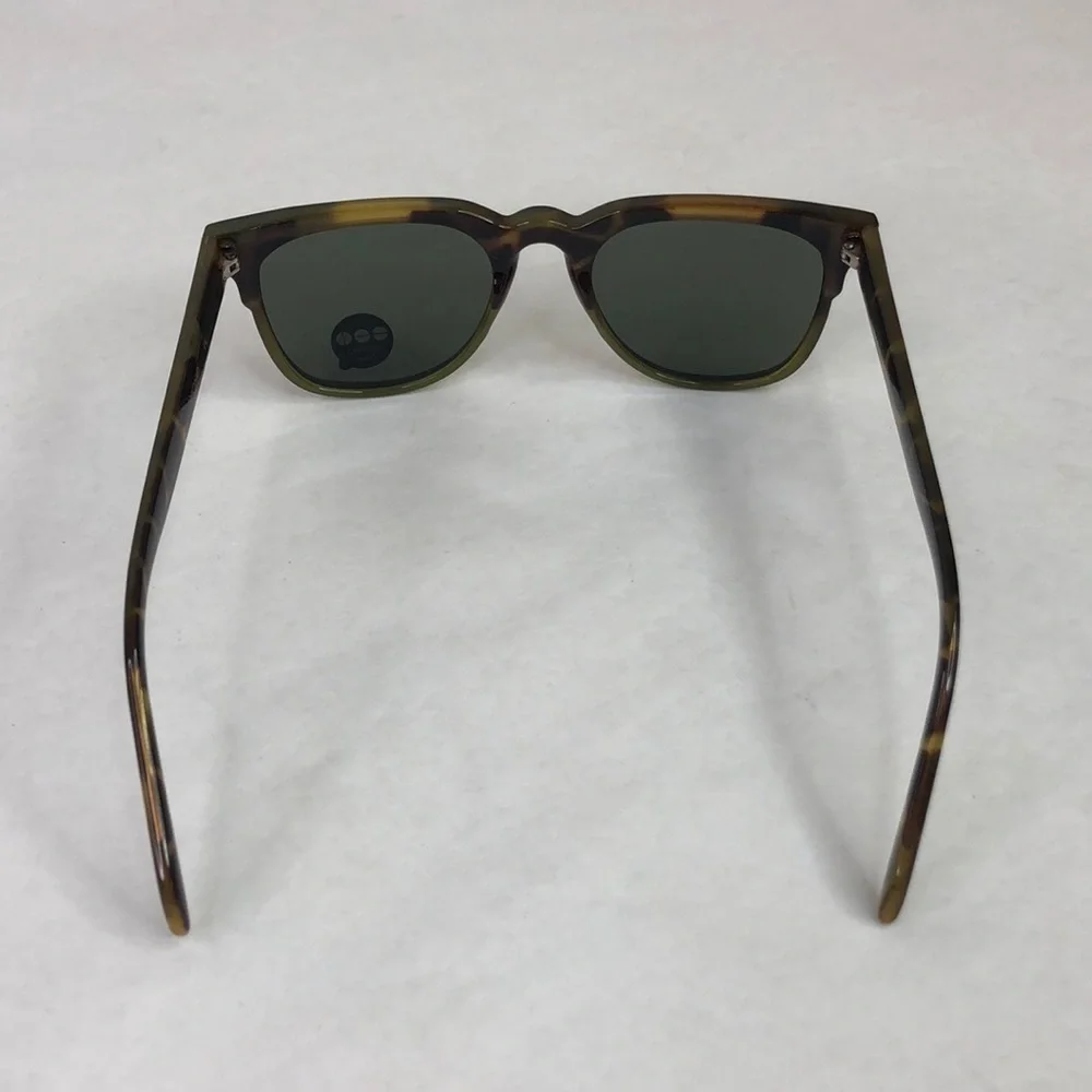 KOMONO sunglasses Riviera Green Tortoise NEW square brown